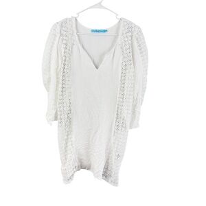 Solitaire Swim White Lace Cover-Up